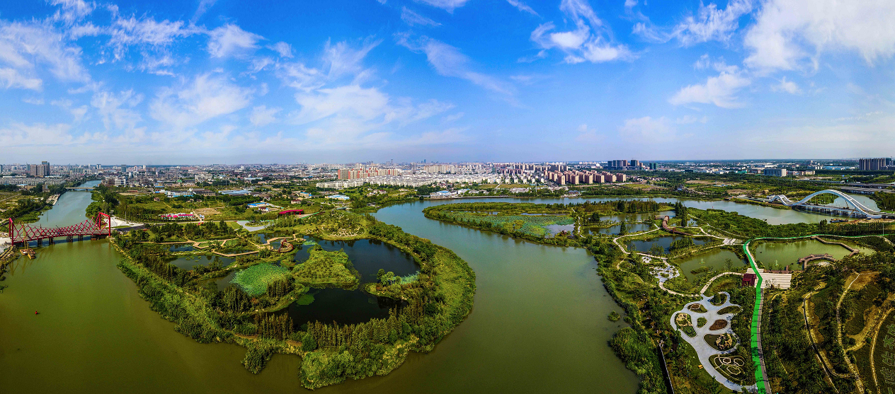 航拍三灣公園(資料圖片).攝影 劉江瑞